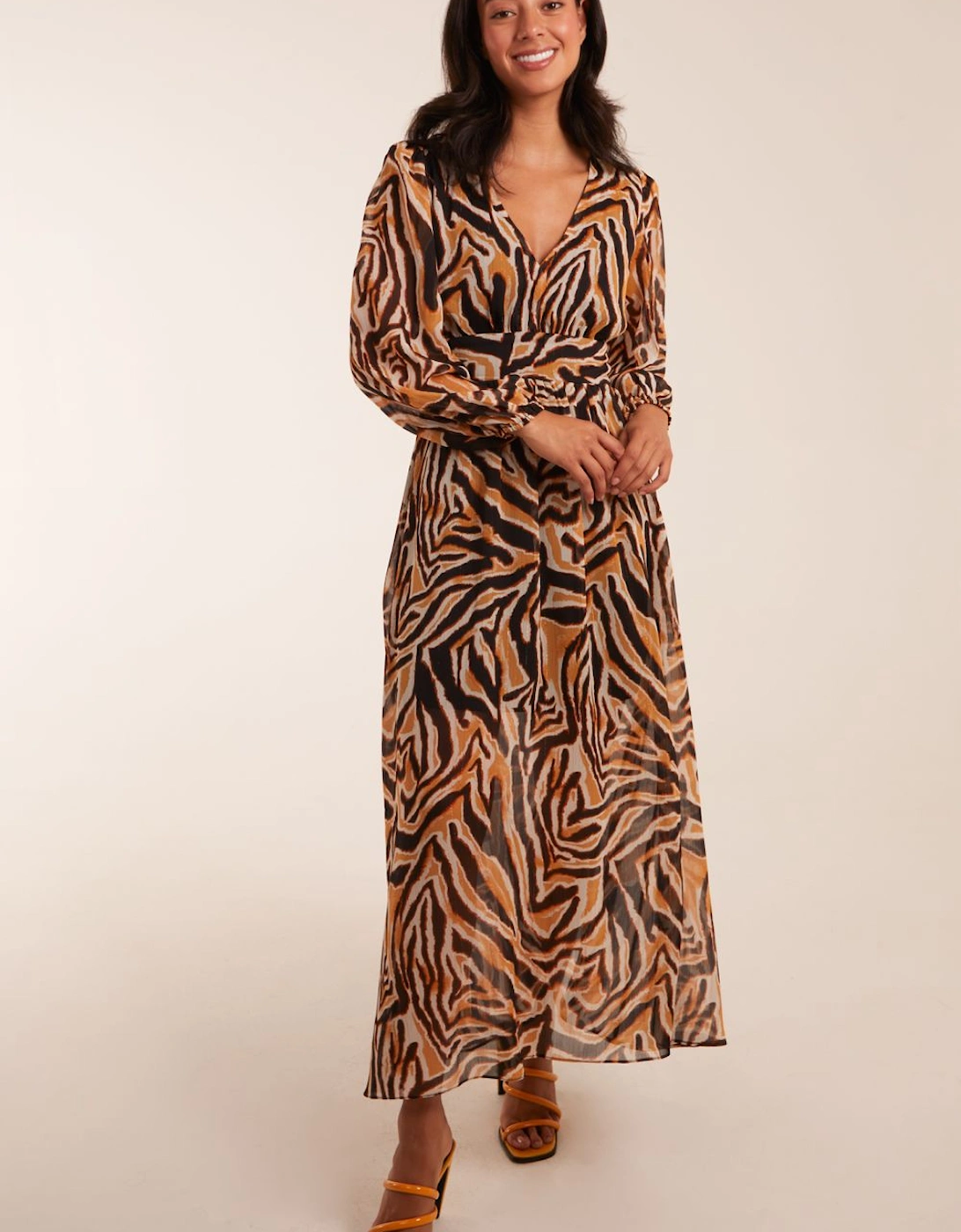 V Neck Maxi Dress, 2 of 1