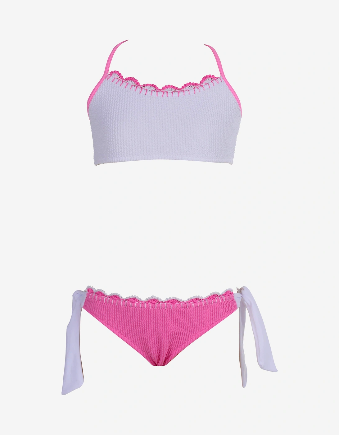 Nessi Byrd Girls Kinsley Bikini in Pink - Size: 4 years