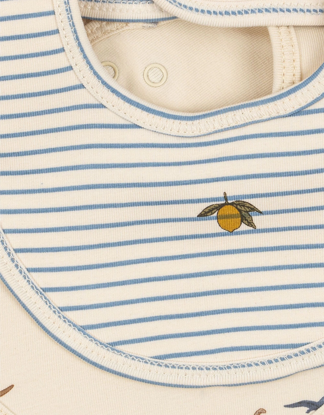 Baby Boys Basic 2 Pack Bib Set in Ivory