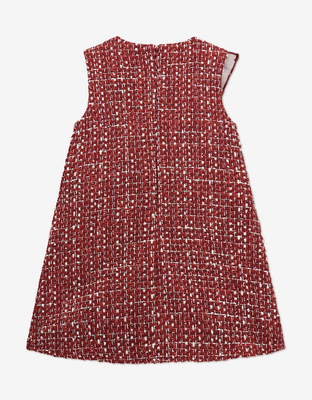 Girls Tweed A Line Dress in Red