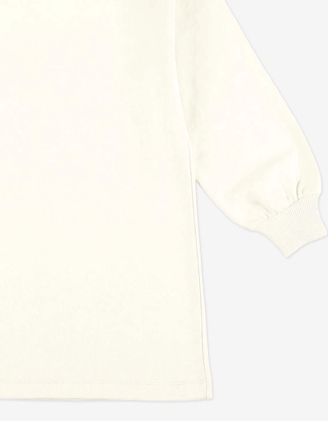 Girls Teddy Logo Sweater Dress in Ivory