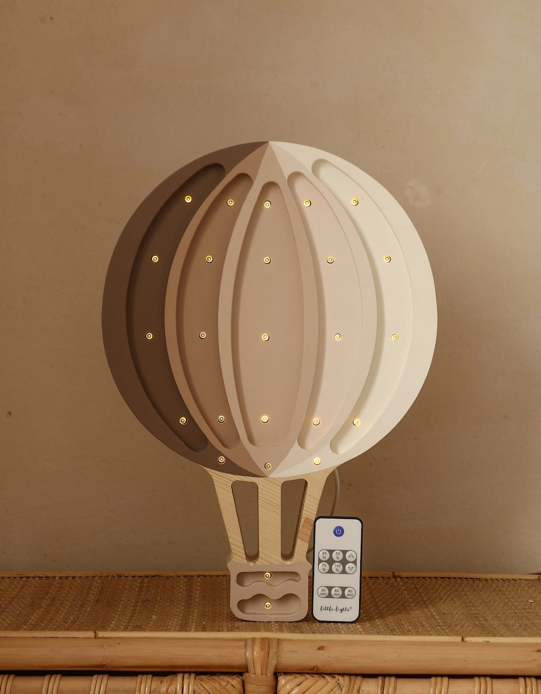Hot Air Balloon Lamp om Beige (39x27.5x5.5 cm)