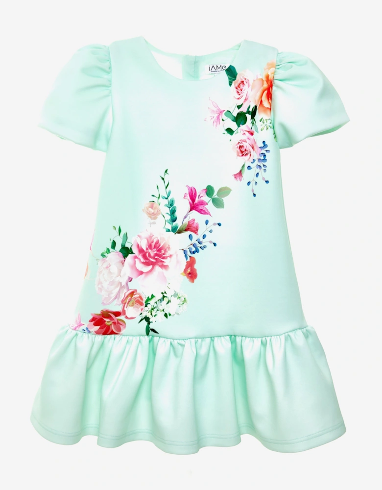 Girls Spring Breeze Dress in Green