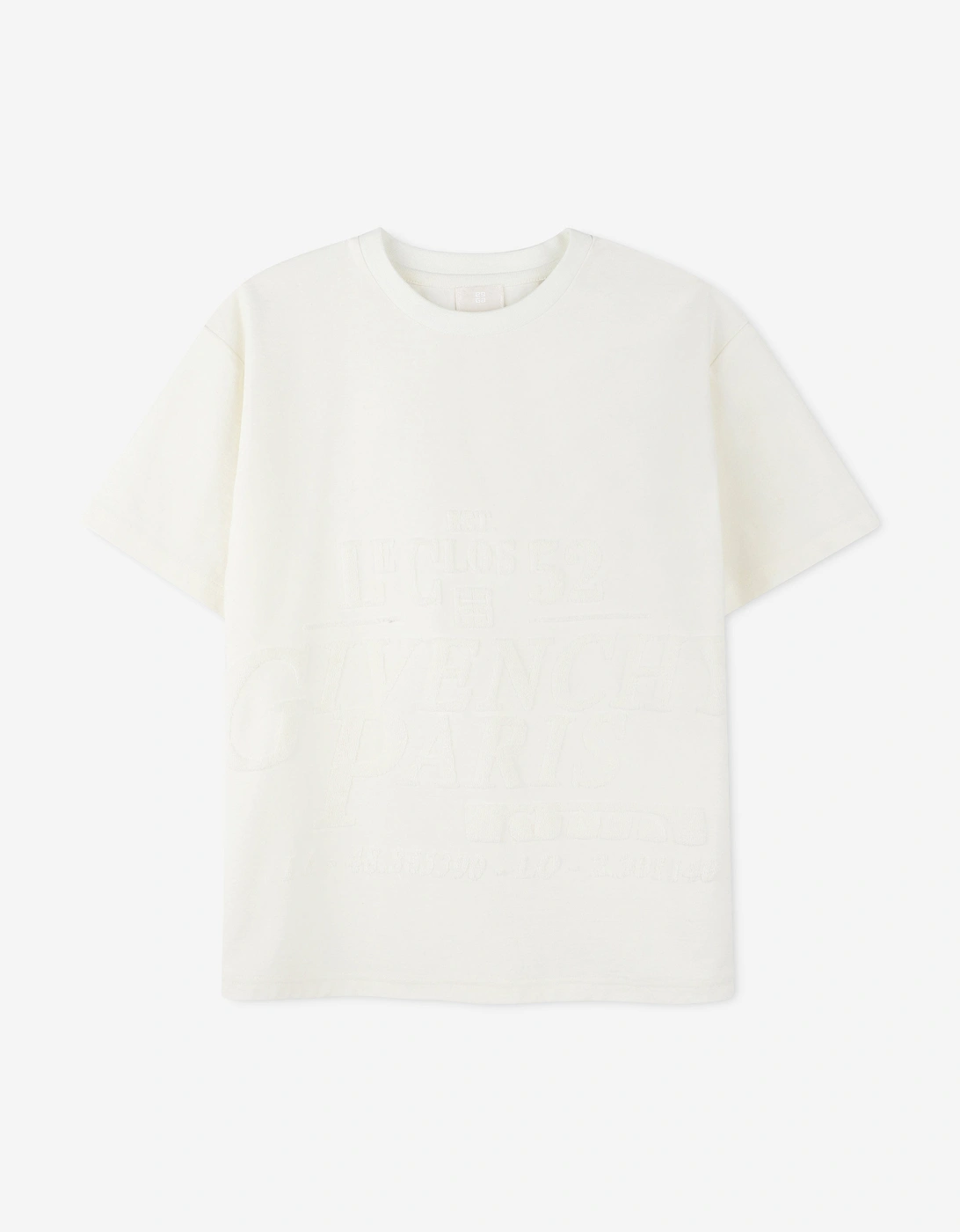 Boys Jacquard Logo T-Shirt in White, 5 of 4