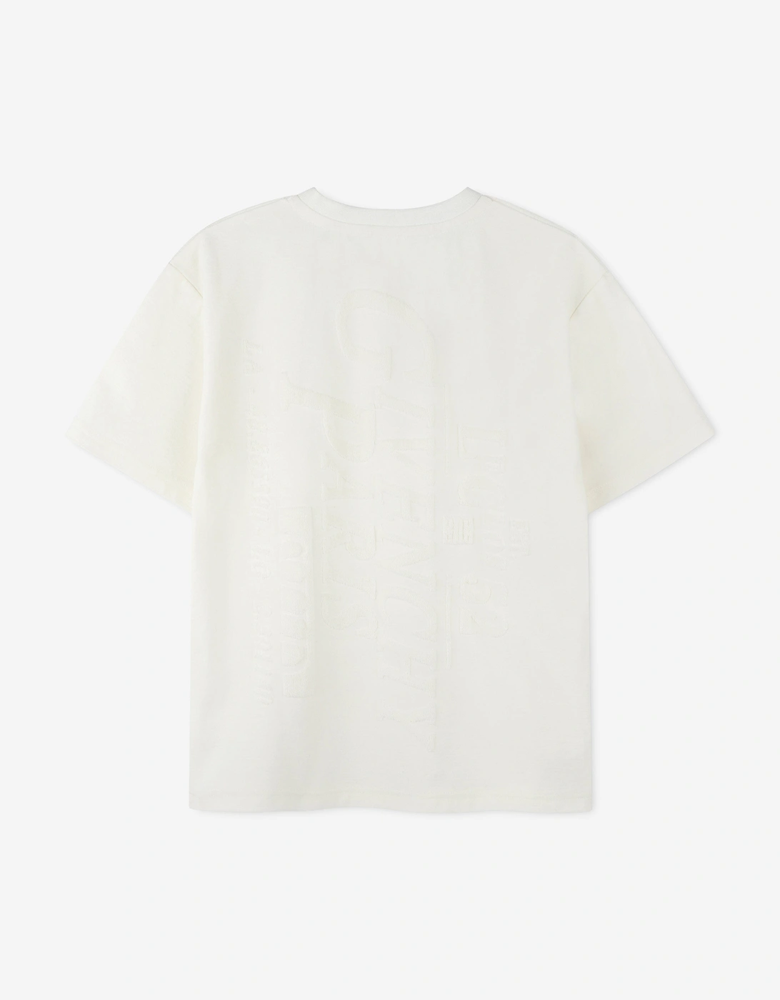 Boys Jacquard Logo T-Shirt in White