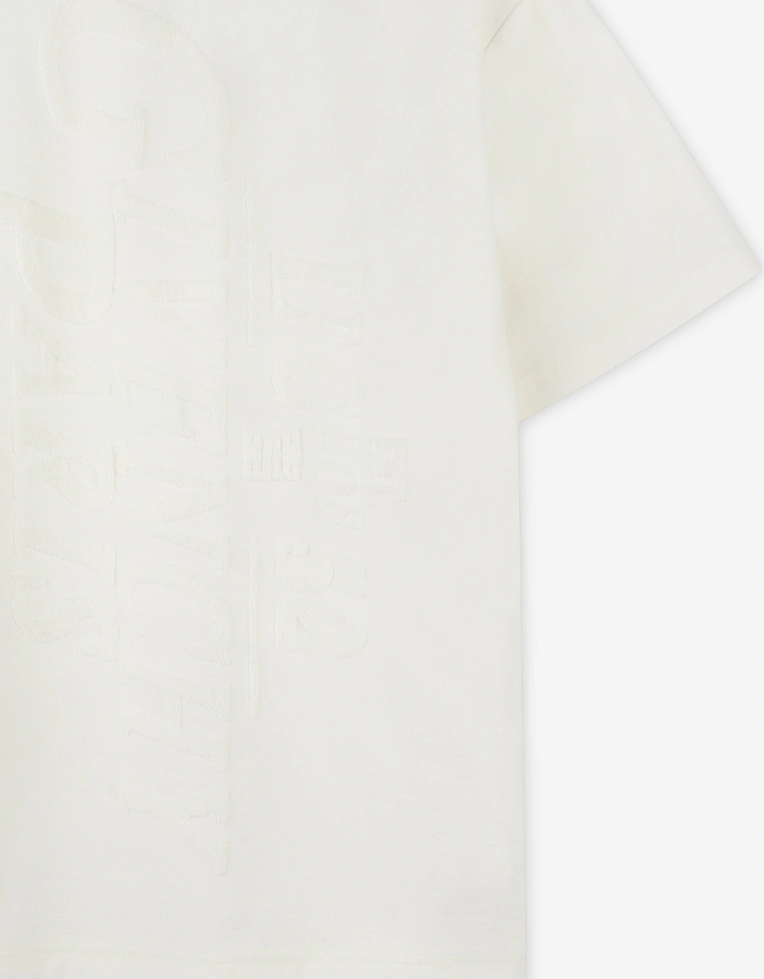 Boys Jacquard Logo T-Shirt in White