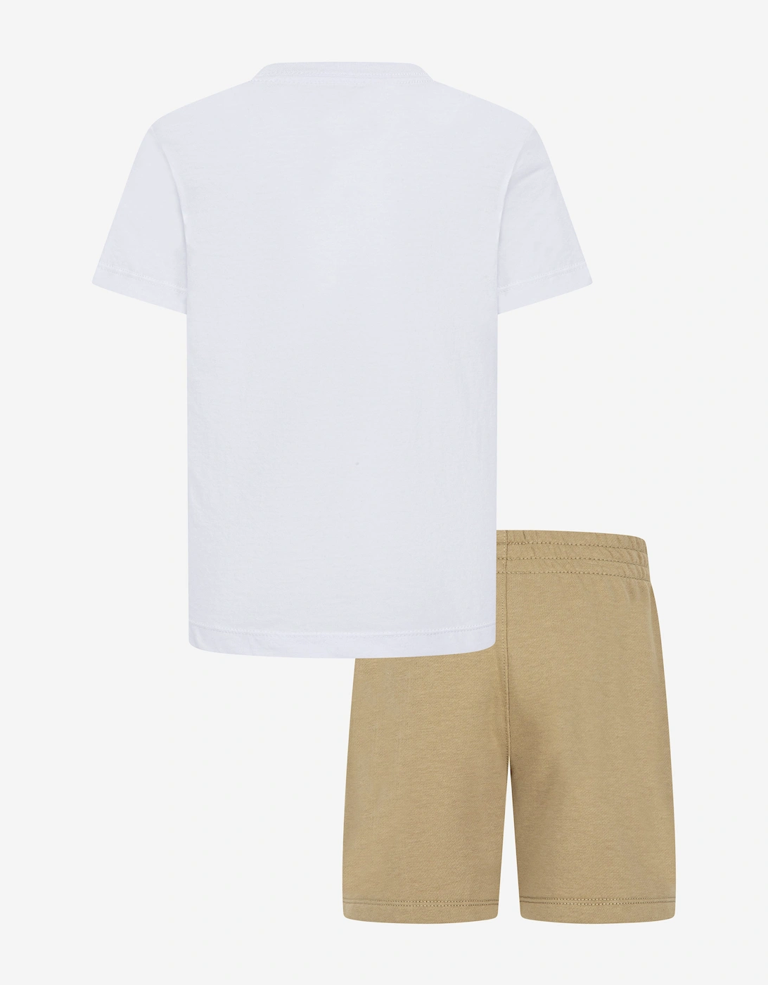 Kids Club Express T-Shirt and Shorts Set in Beige