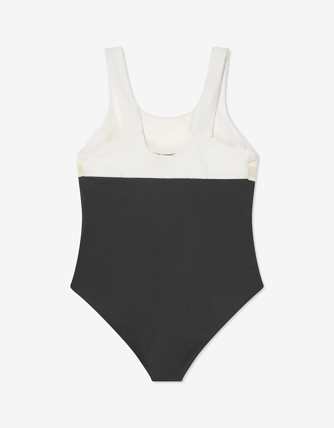 Enfant Girls Colourblock Swimsuit in White