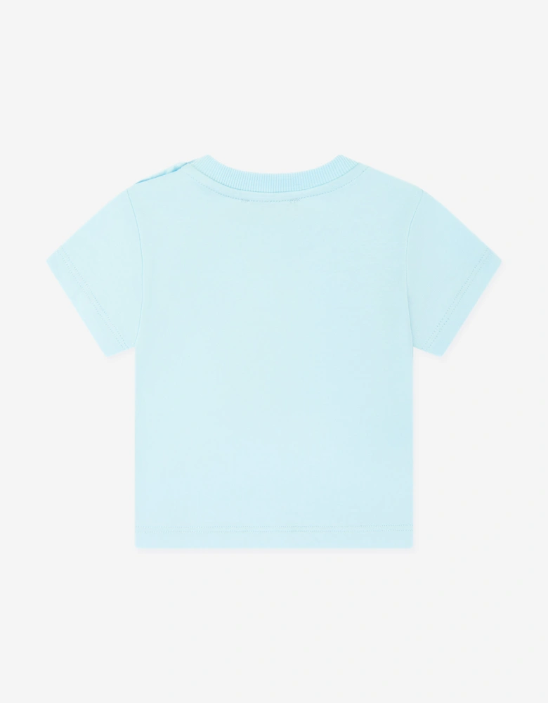 Baby Teddy Bear Logo T-Shirt in Blue