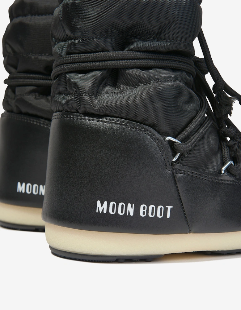 Moon Boot Kids Light Low Nylon Snow Boots in Black