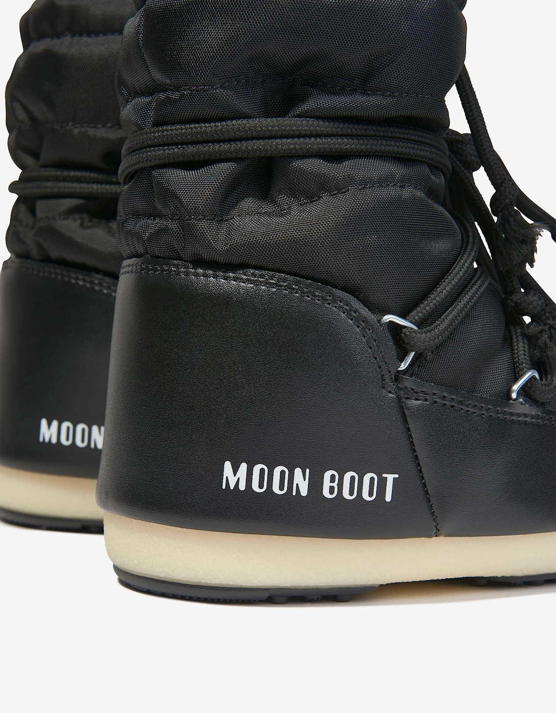 Moon Boot Kids Light Low Nylon Snow Boots in Black