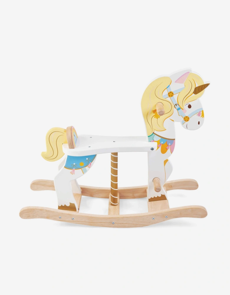 Magical Rocking Unicorn Carousel (W:65cm D:23.5cm H:54.5cm)