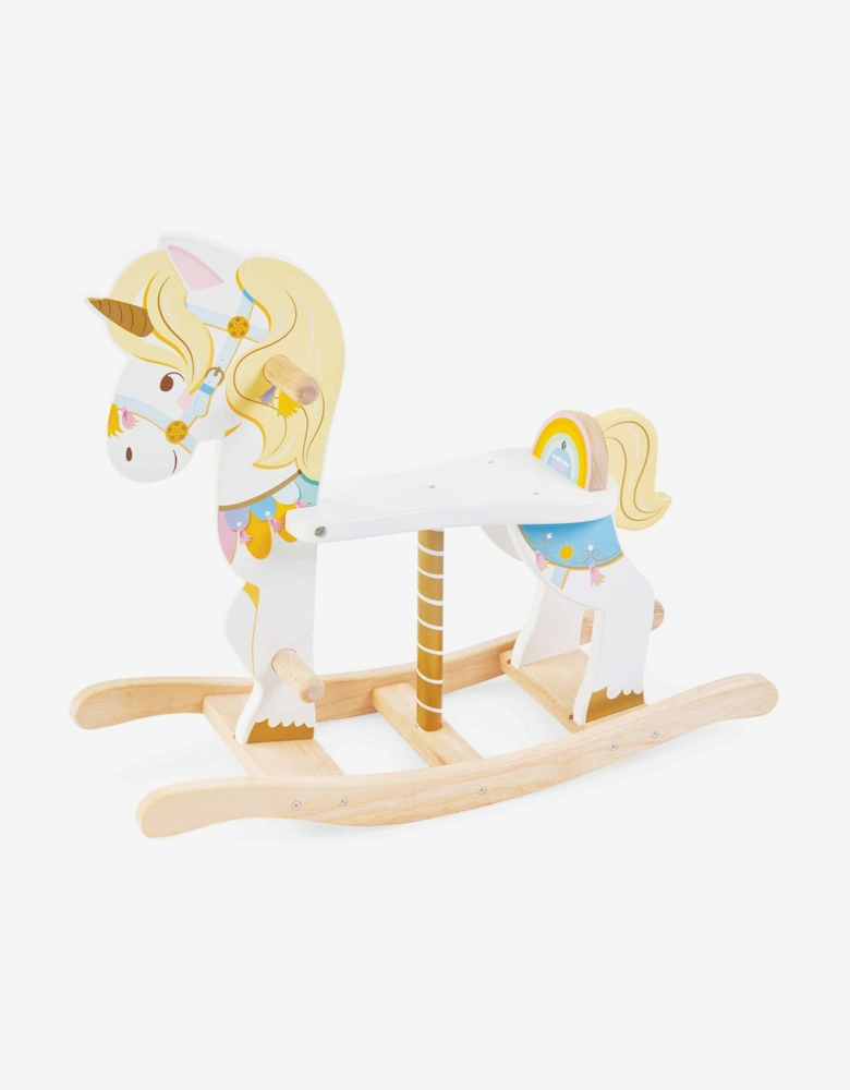 Magical Rocking Unicorn Carousel (W:65cm D:23.5cm H:54.5cm)