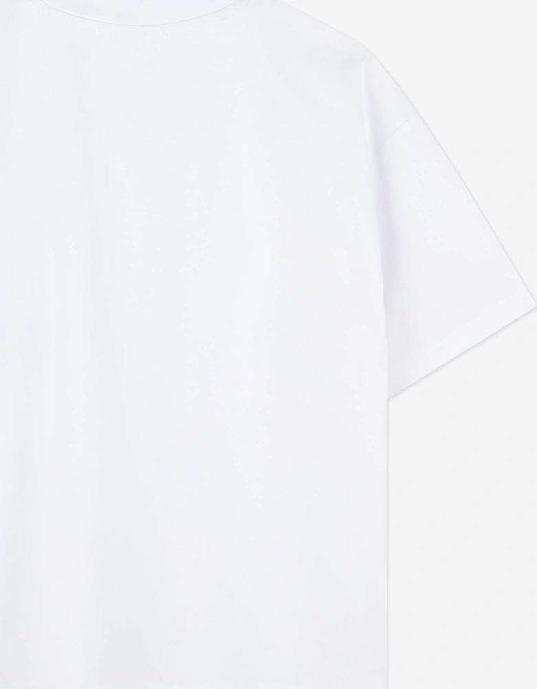 Boys Moth Logo Pocket T-Shirt in White