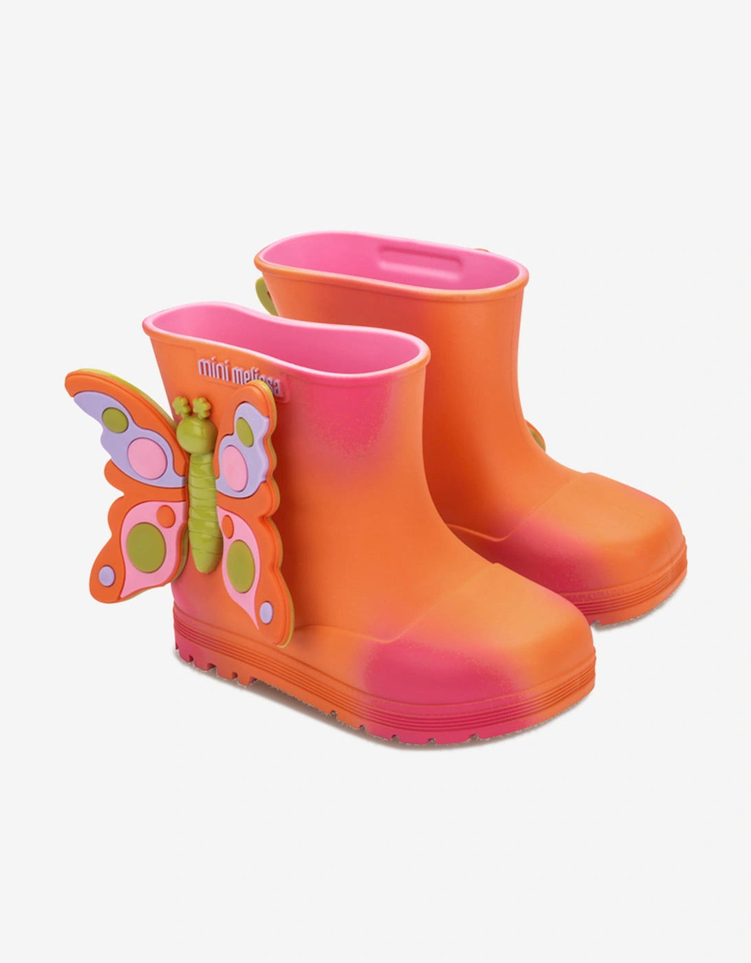 Girls Wonderland Wellies in Orange