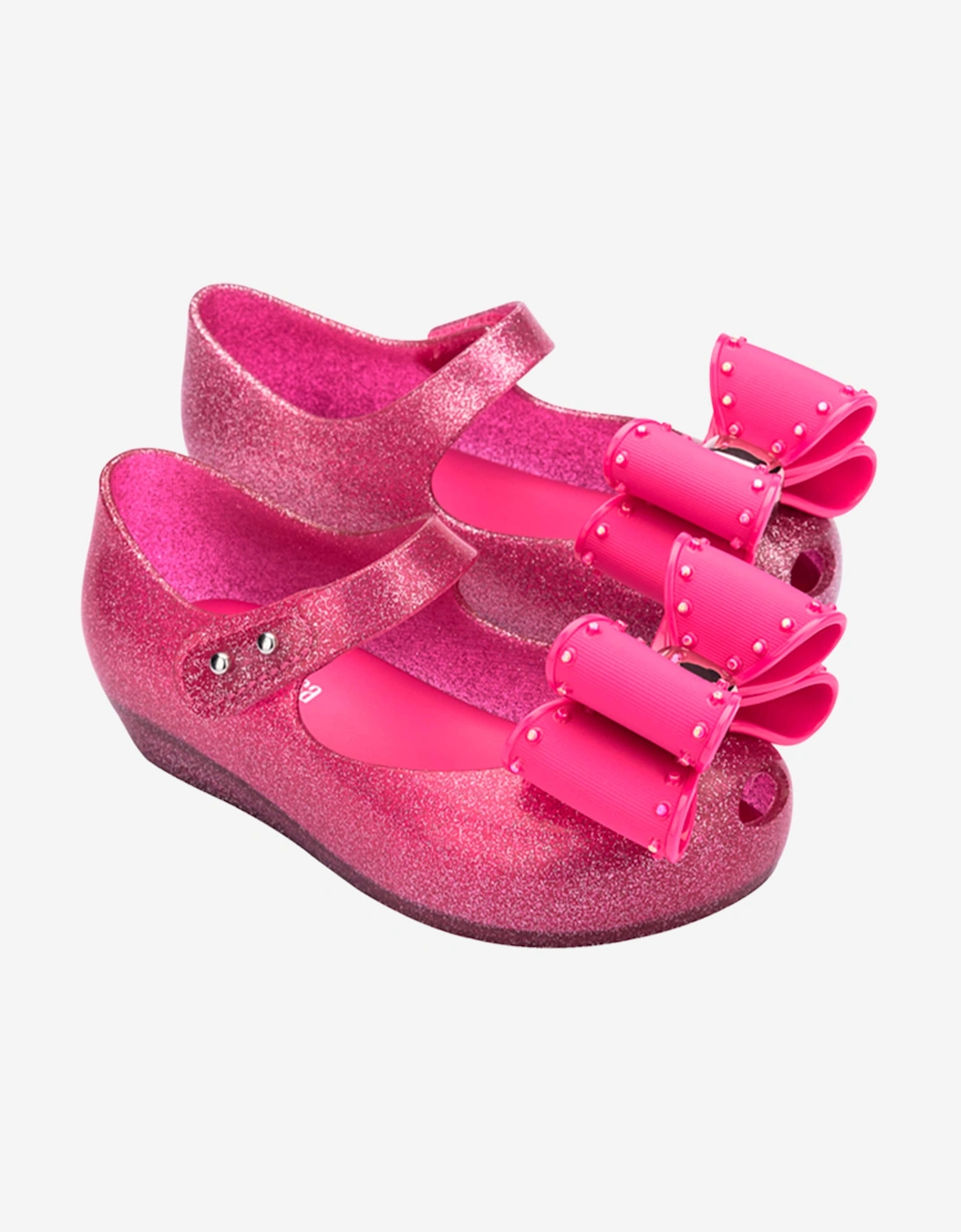 Girls Ultragirl Classic Bow Ballerinas in Pink