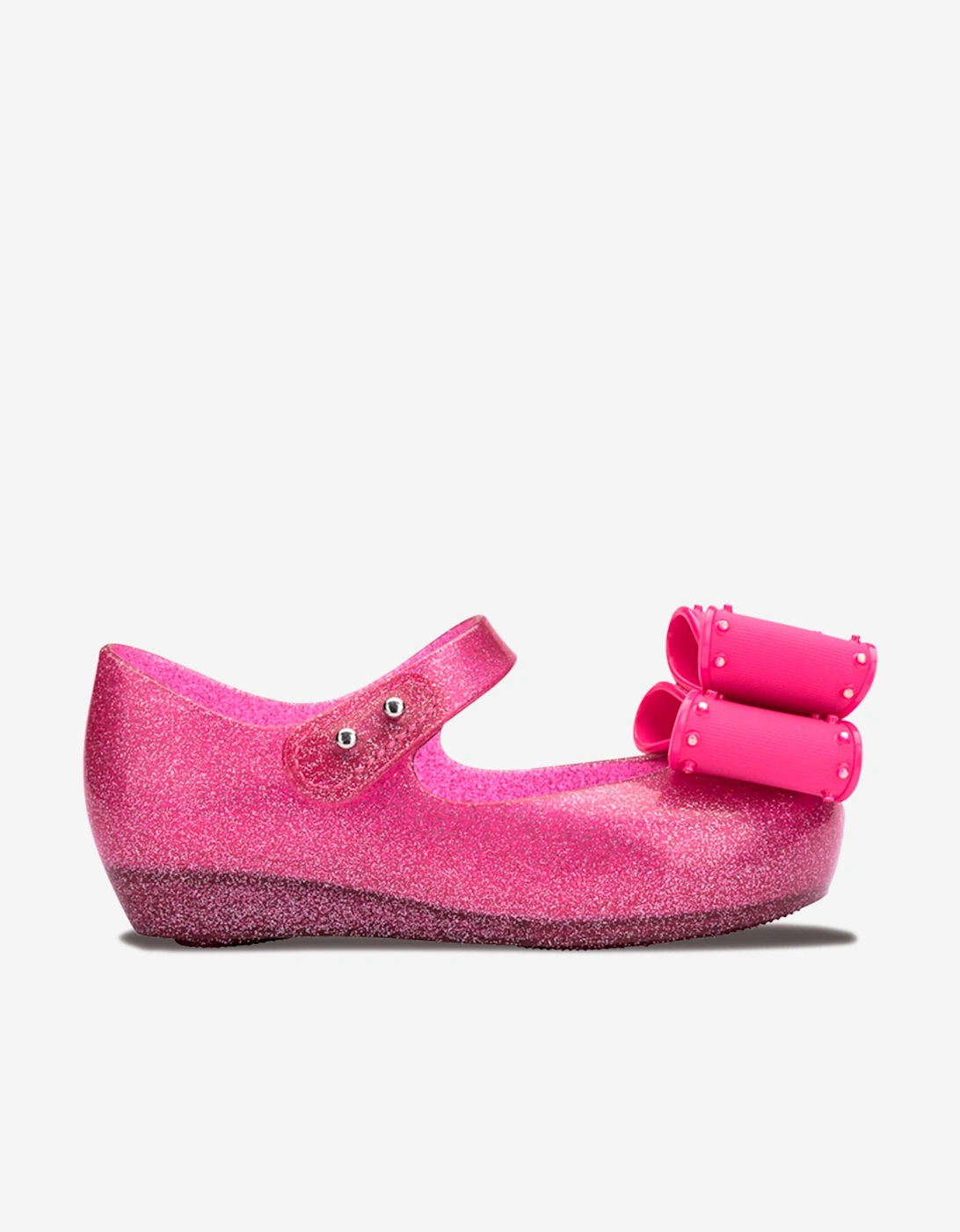 Mini Melissa Girls Pink 'S Ultra Classic Bow Ballerinas In - Size: Eu30-Uk11 Kids