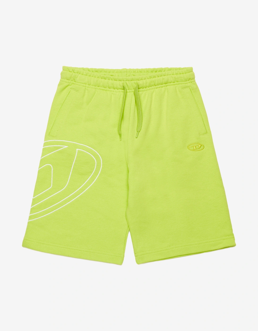 Boy's Diesel Boys Oval D Logo Sweat Shorts in Green - Size: 10 years