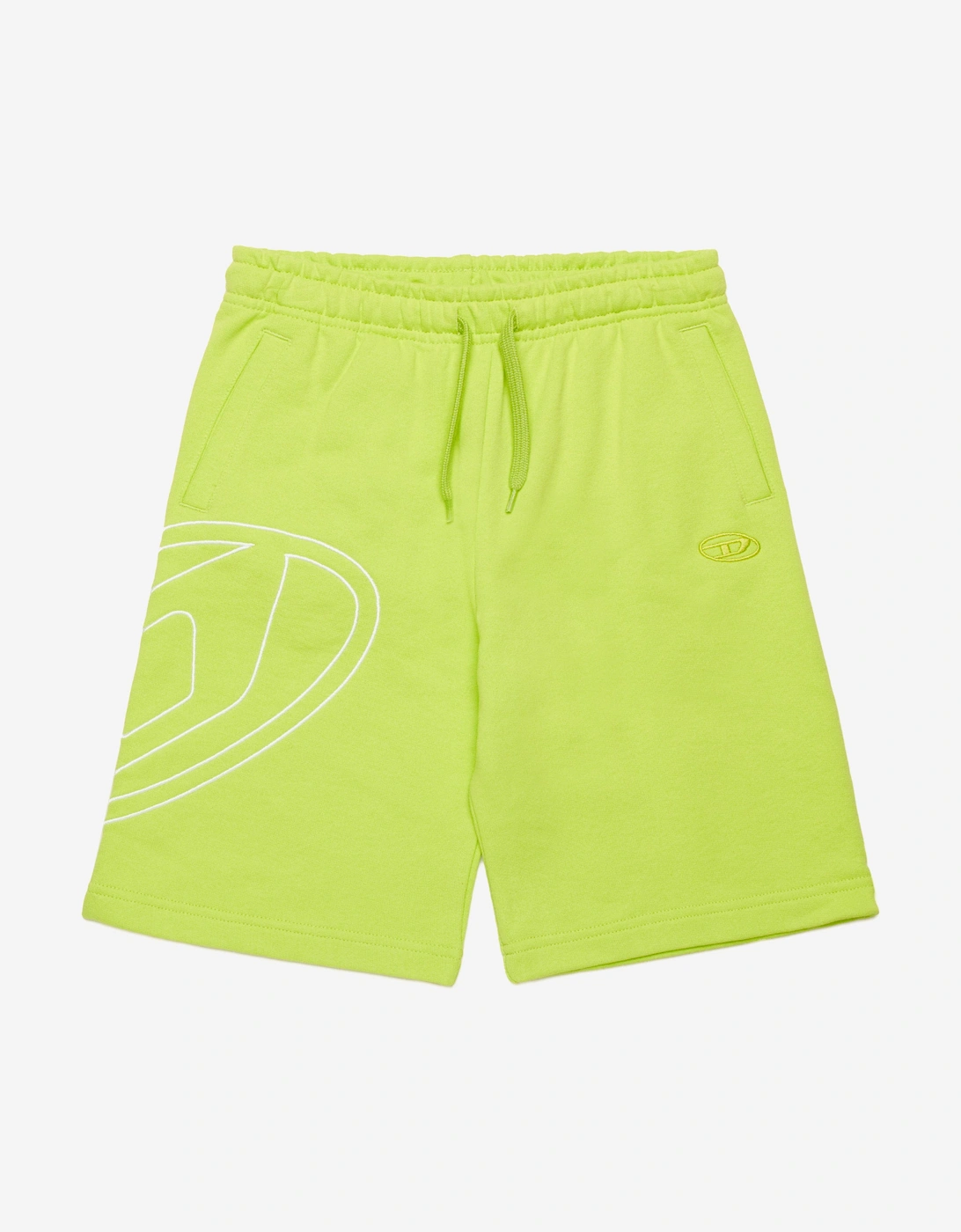 Boys Oval D Logo Sweat Shorts in Green, 5 of 4
