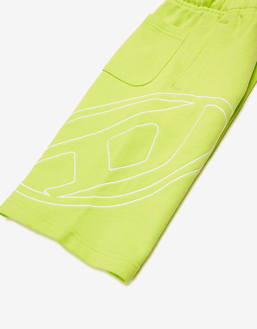 Boys Oval D Logo Sweat Shorts in Green
