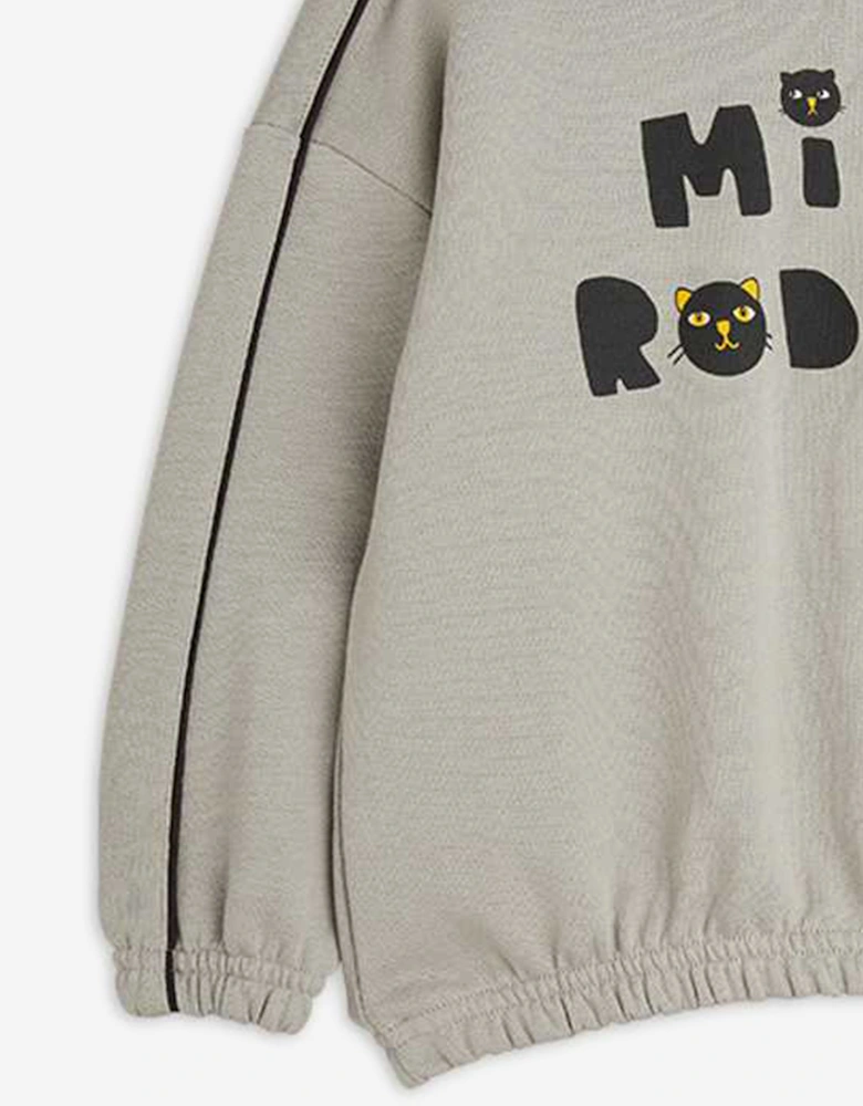 Boys Cats Sweatshirt in Grey