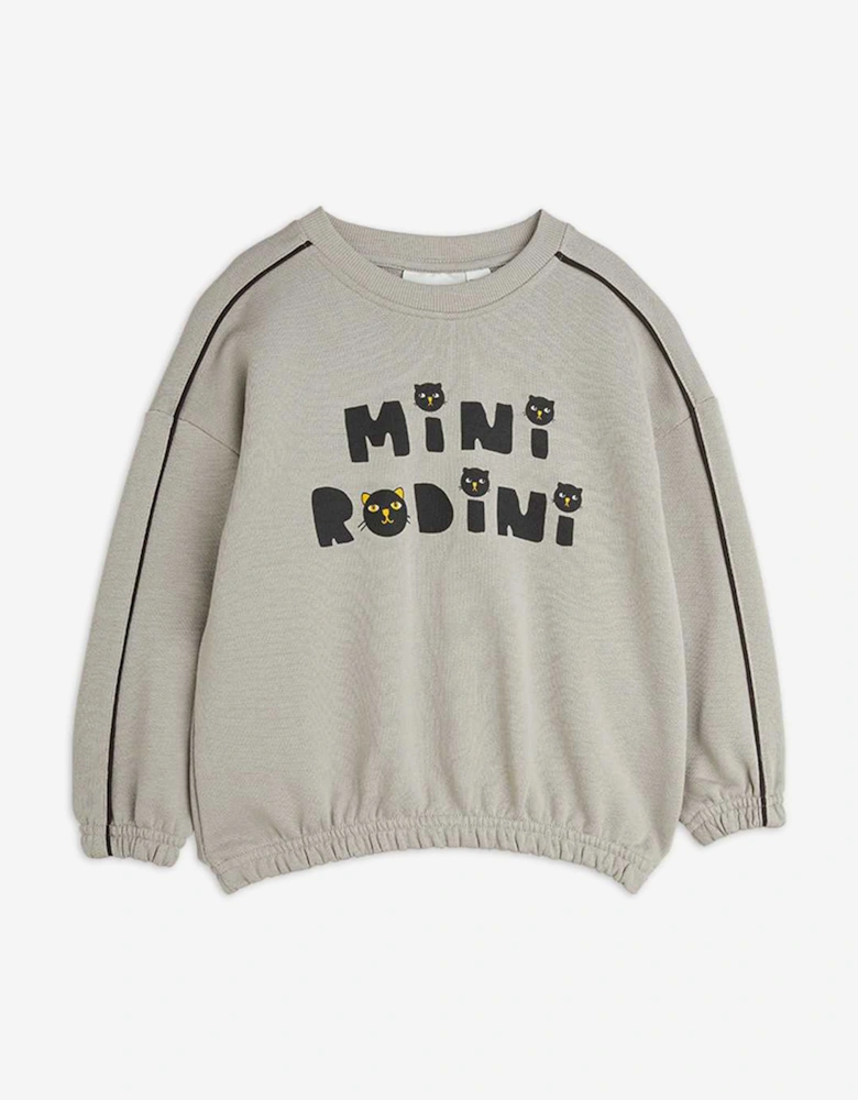 Boys Cats Sweatshirt in Grey