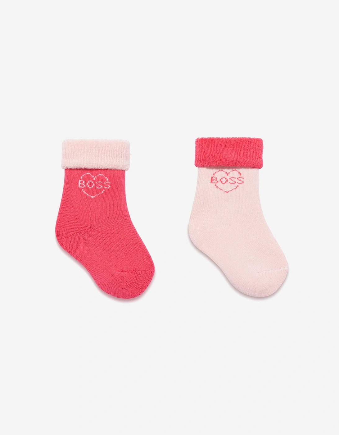 BOSS Baby Girls 2 Pack Socks Set in Pink, 5 of 4