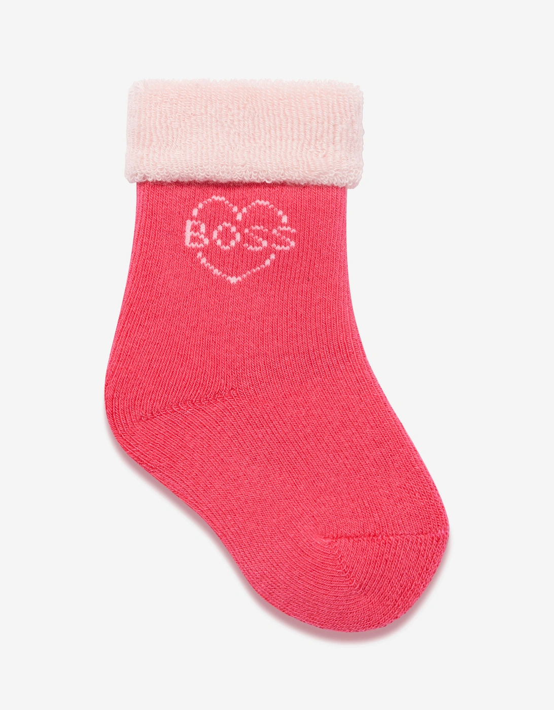 BOSS Baby Girls 2 Pack Socks Set in Pink