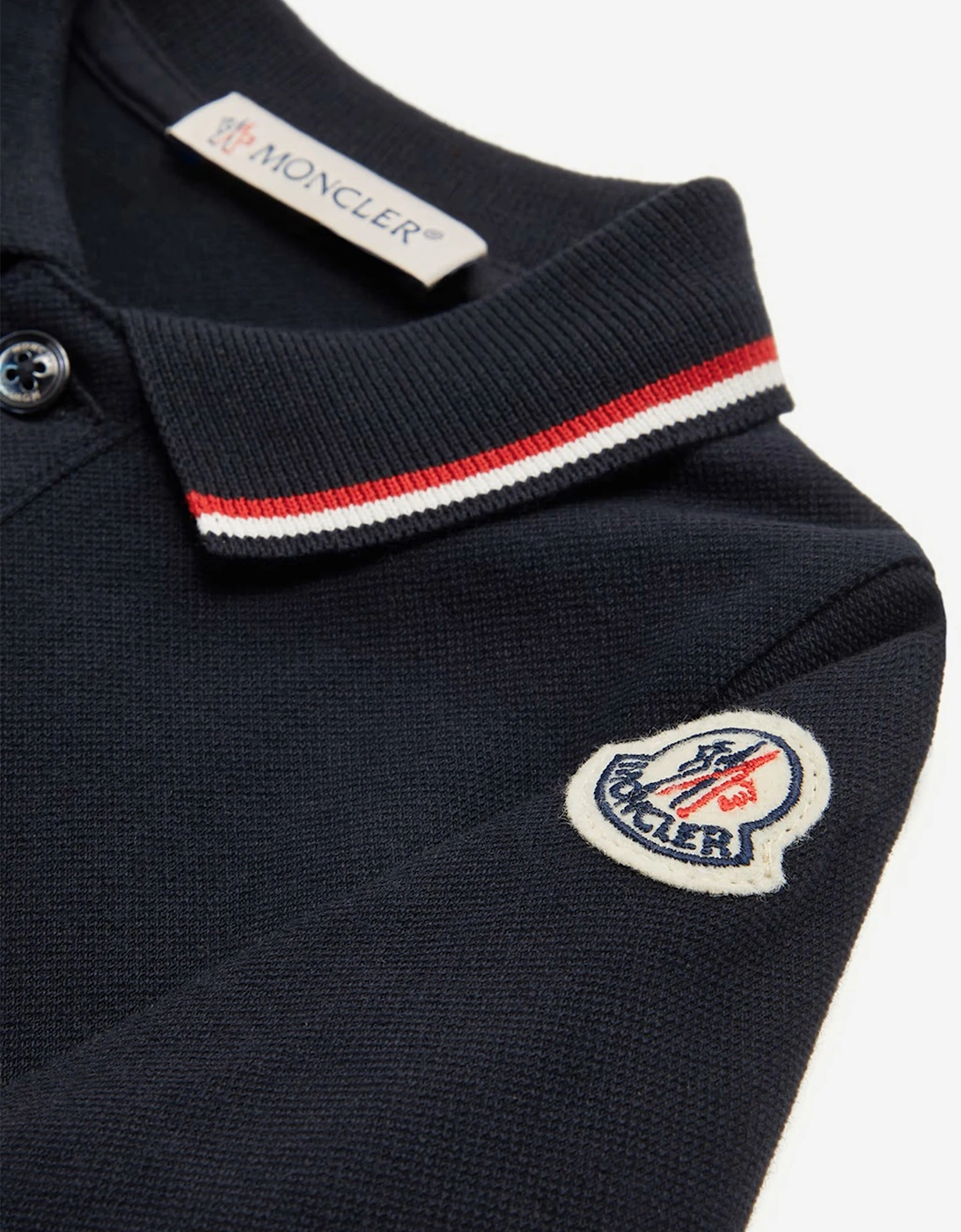 Baby Boys Polo Romper in Navy