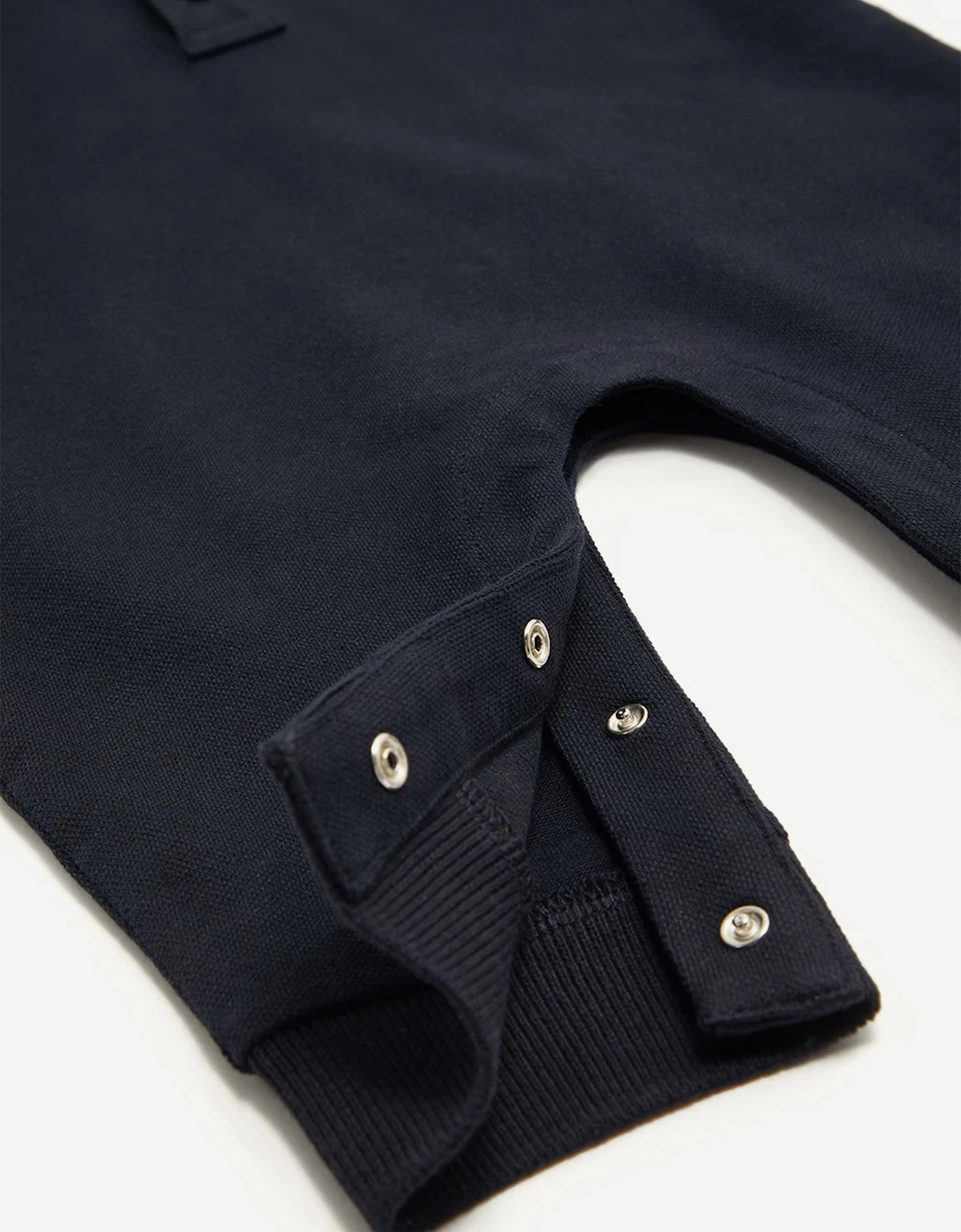 Baby Boys Polo Romper in Navy
