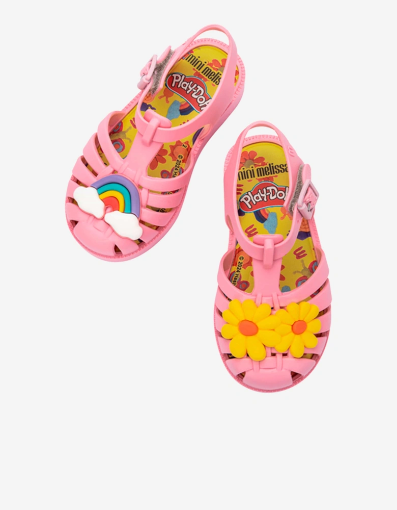 Girls Possession + Play Doh Sandals in Pink
