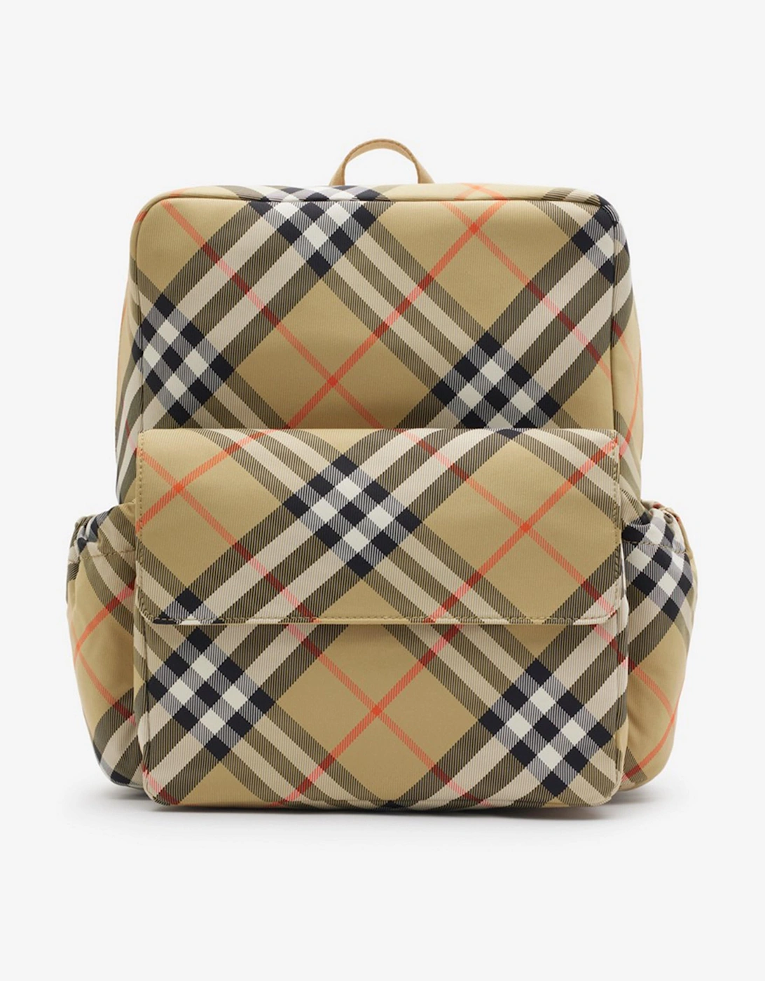 Girl's Burberry Kids Check Backpack in Beige (33cm) - Cream - Size: ONE size,