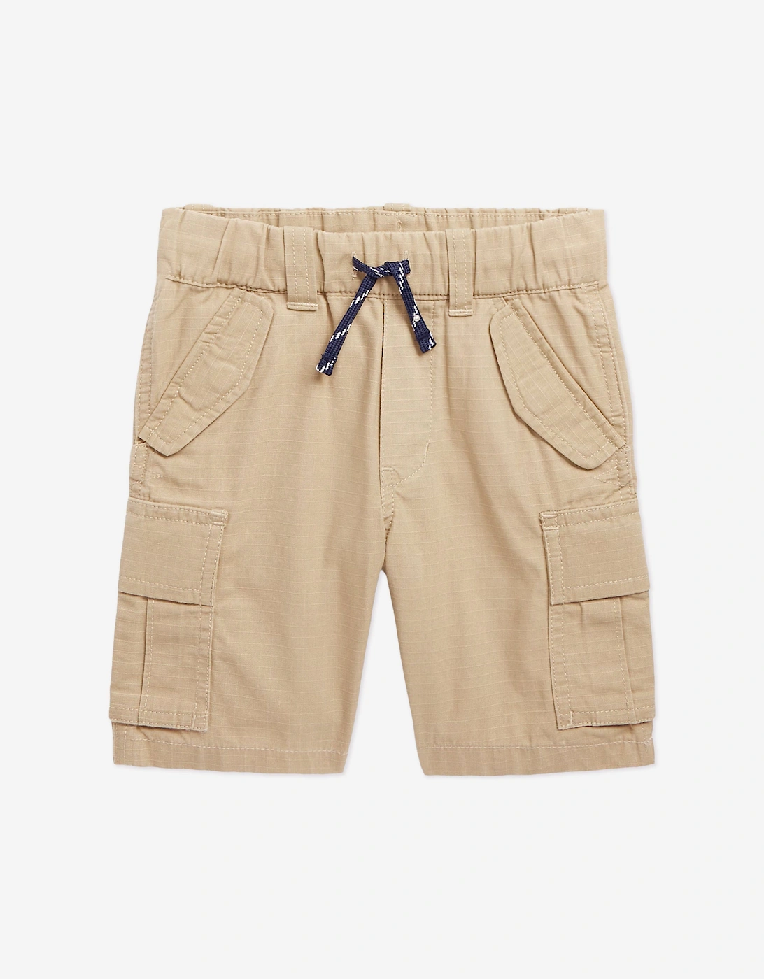 Boys Pull On Cargo Shorts in Beige, 5 of 4
