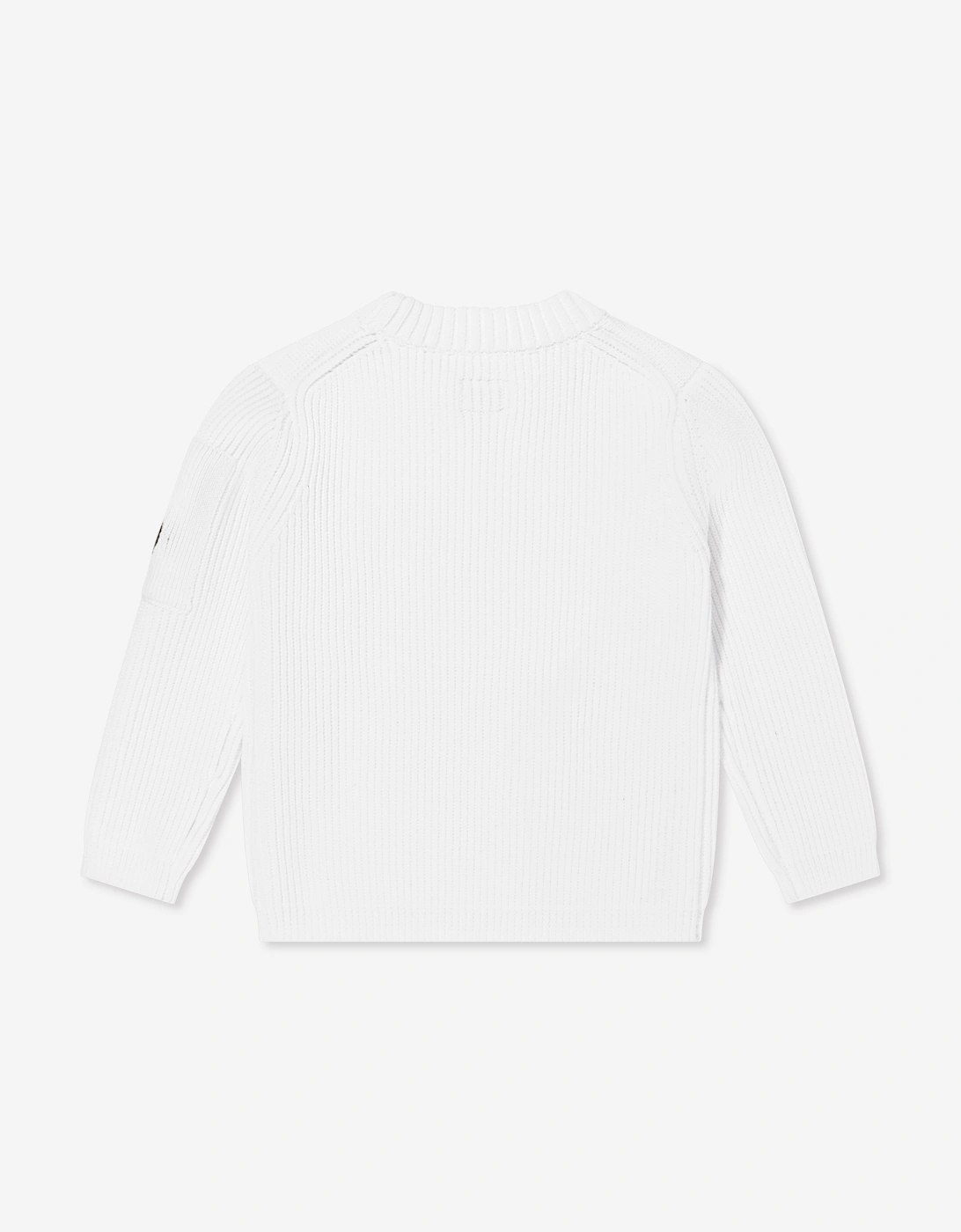 C.P. Company Boys Lens Jumper in Ivory