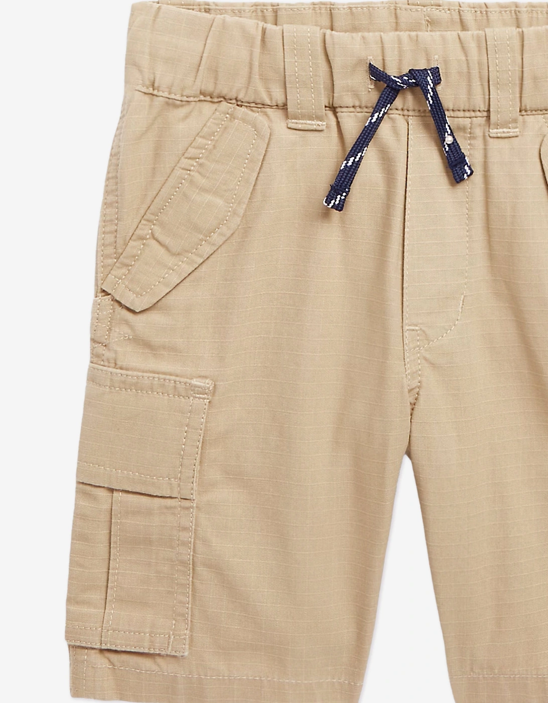 Boys Pull On Cargo Shorts in Beige