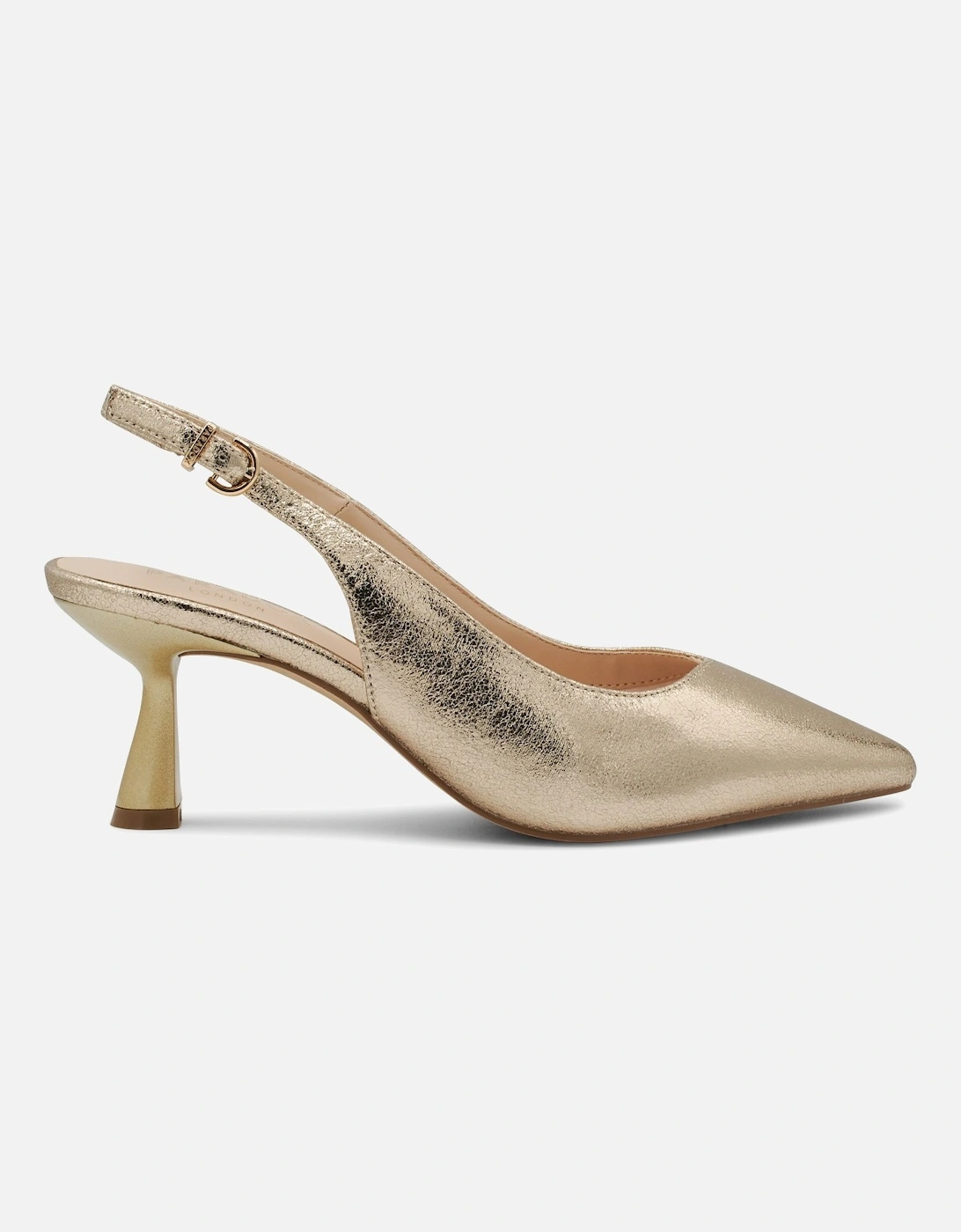 'Kelsey' Microsuede Block Heel Slingback Court Shoe, 2 of 1