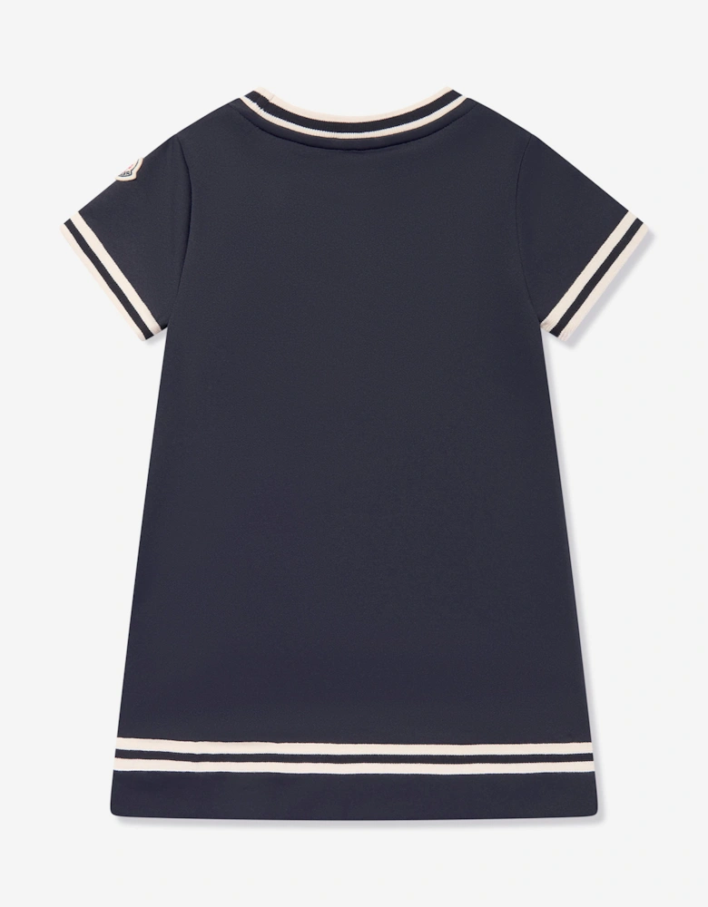 Enfant Girls A-Line Pocket Dress in Navy