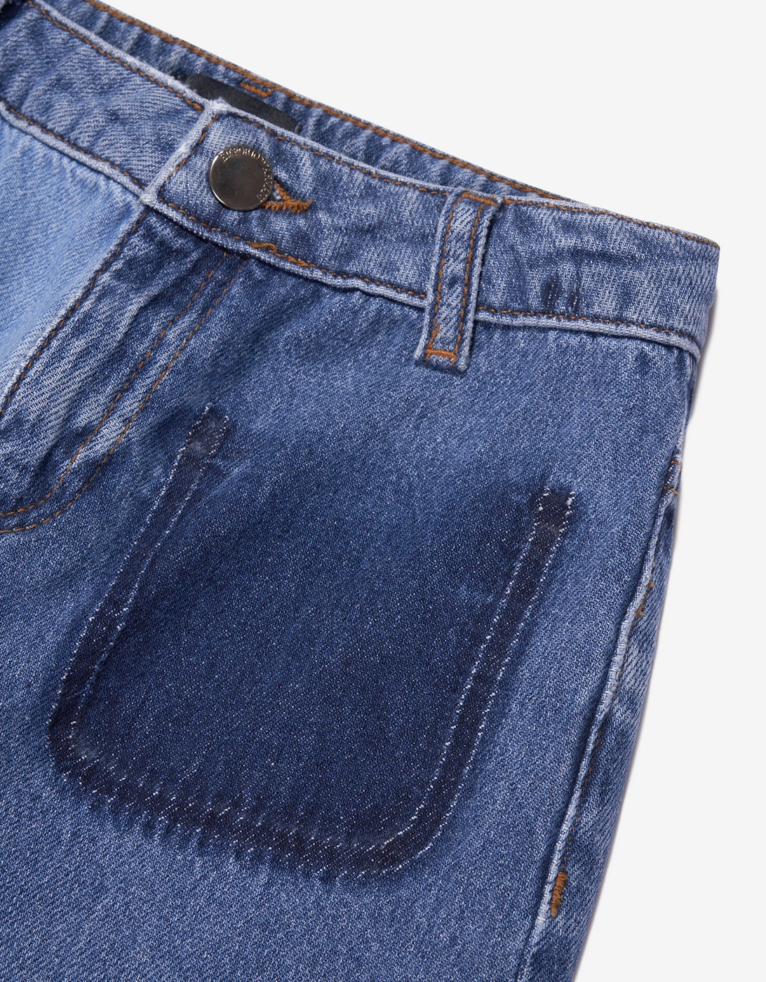 Girls Wide Leg Jeans in Blue