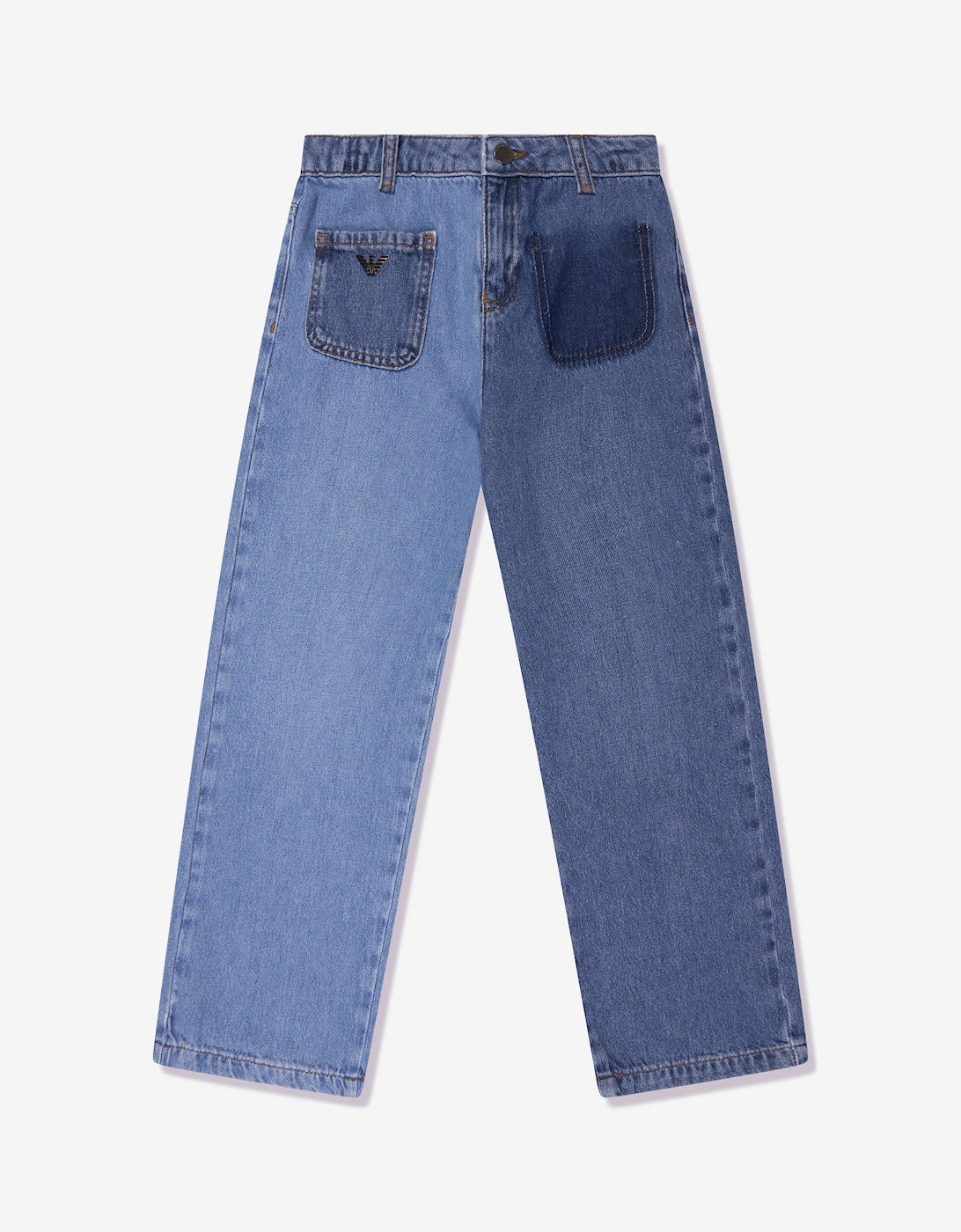 Girls Wide Leg Jeans in Blue, 5 of 4