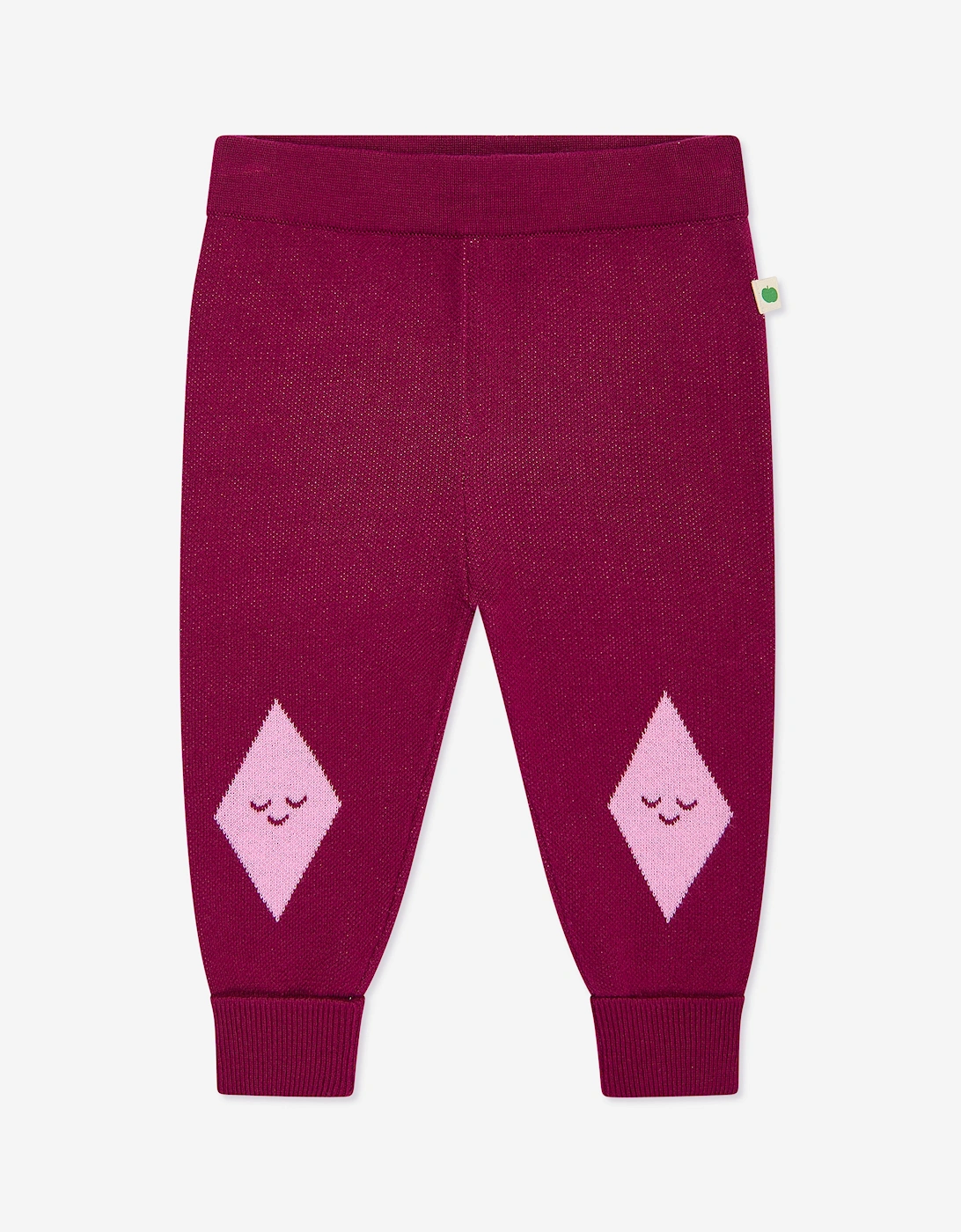 Girls Fern Cabin Knit Joggers in Purple, 5 of 4