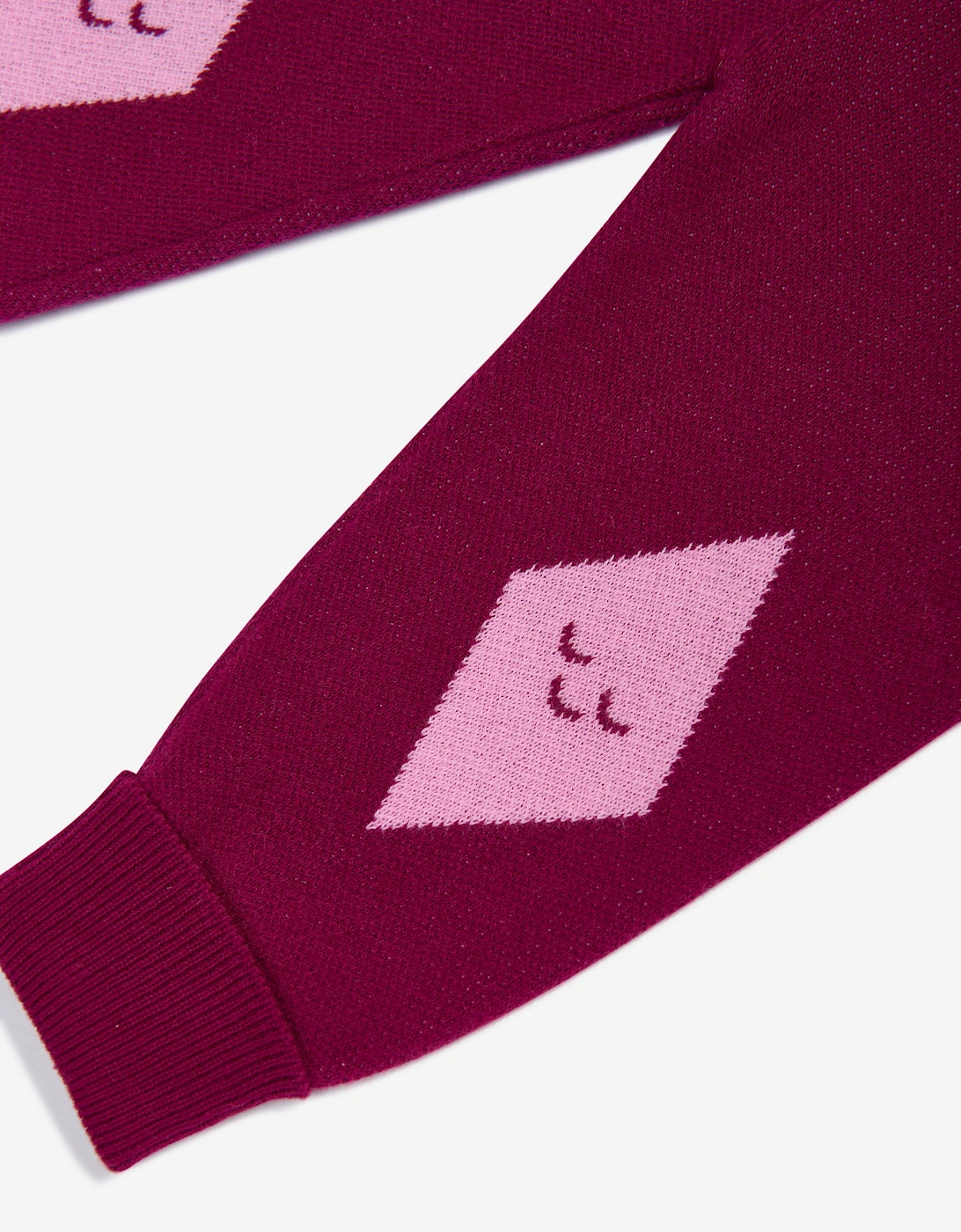 Girls Fern Cabin Knit Joggers in Purple