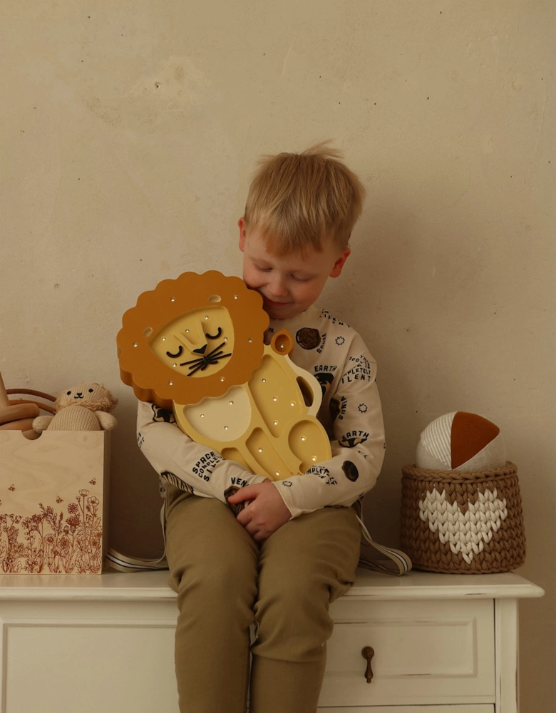 Lion Lamp in Yellow (36x23.5x5.5 cm)