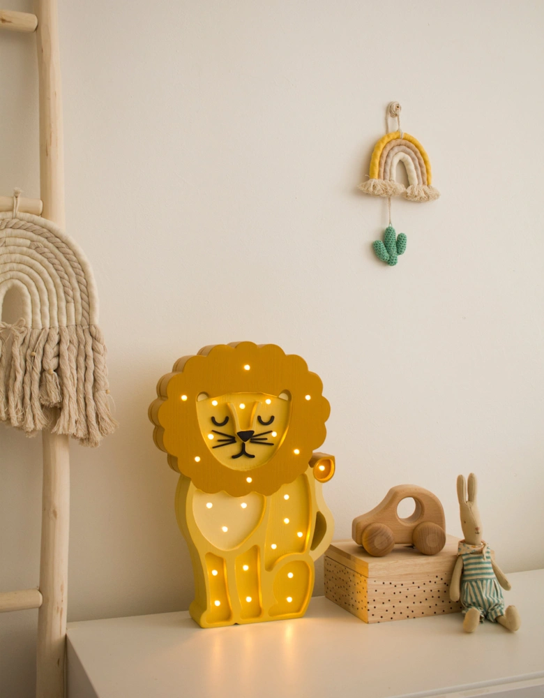 Lion Lamp in Yellow (36x23.5x5.5 cm)