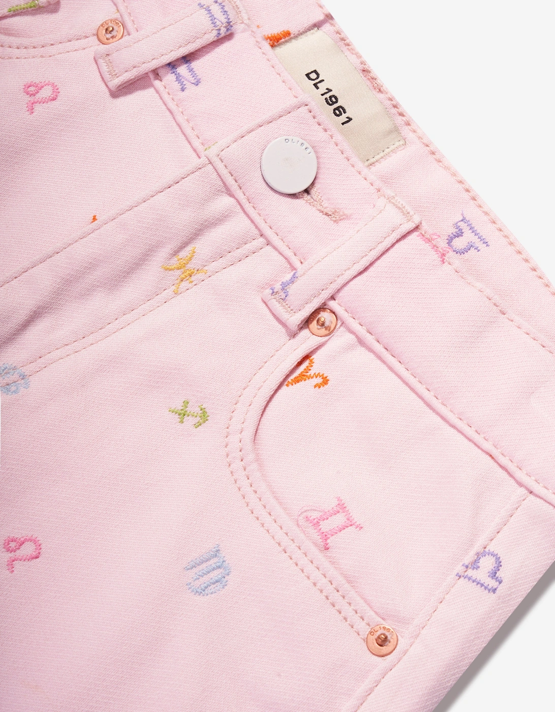 Girls Jenny Star Signs Mini Skirt in Pink