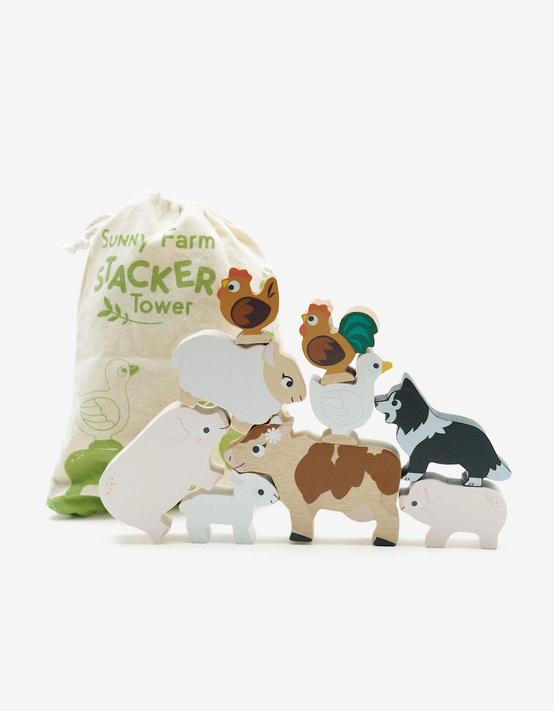 Farmyard Stacking Animals & Bag-10 Piece (W:7 x D:2 x H:6cm), 5 of 4