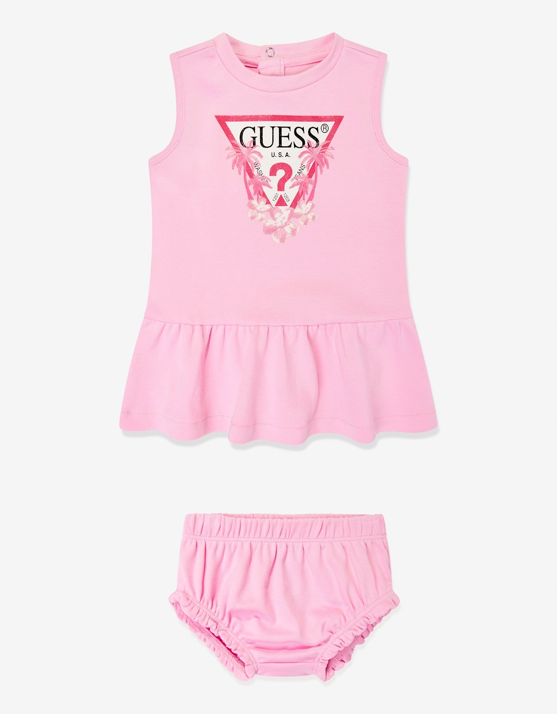 Baby Girls Dress with Knickers in Pink, 5 of 4