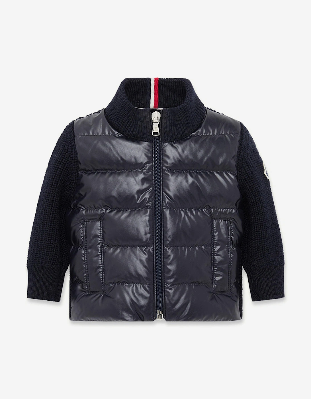 Baby Boys Down Padded Cardigan in Navy, 5 of 4