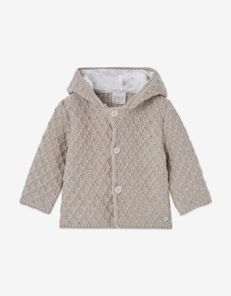 Baby Knitted Coat in Beige