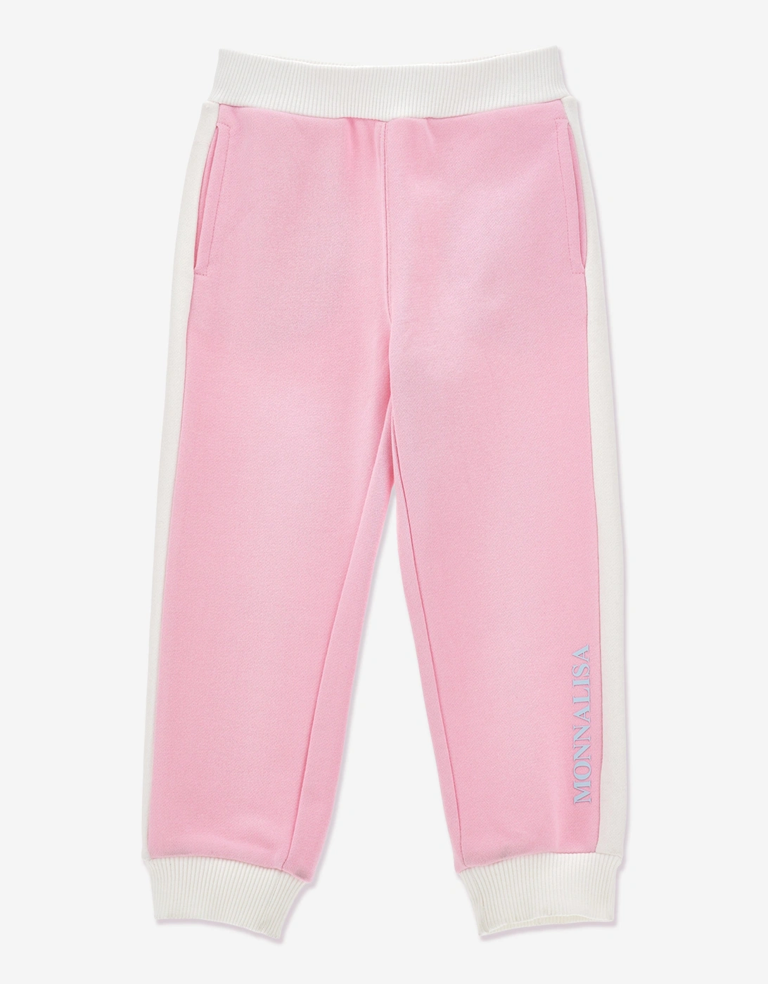 Monnalisa Girls Pink 'S Logo Joggers In - : 12 Years Size 12 Yrs Kids