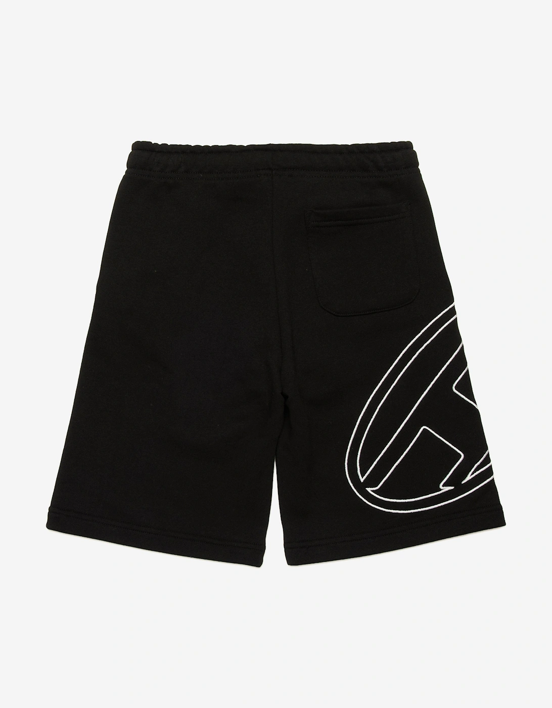 Boys Oval D Logo Sweat Shorts in Black